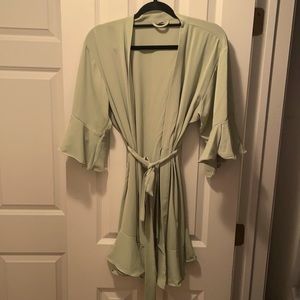 Amazon Sage Green Robe OS barely worn
